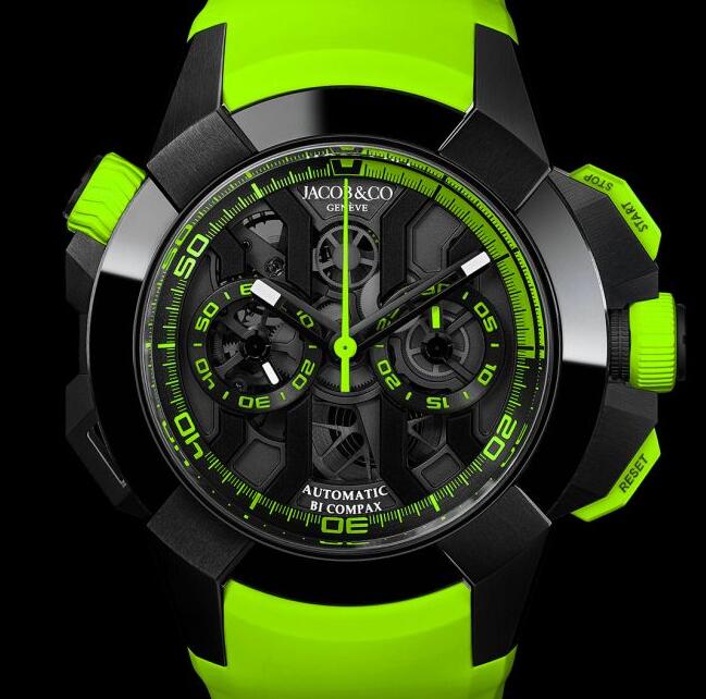 Jacob & Co EPIC X CHRONO BLACK TITANIUM GREEN EC311.21.SB.BG.C Replica watch
